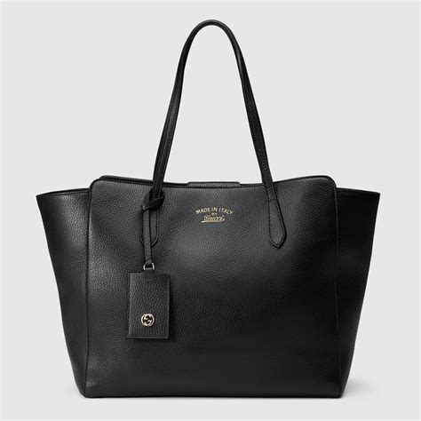 gucci swing leather tote large|Gucci online exclusive tote.